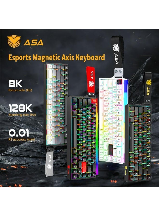 ASA KF68 Ultra Magnetic Axis Gaming Keyboard – Rapid Trigger RGB Esports Keyboard with Aluminum Plate - Image 3